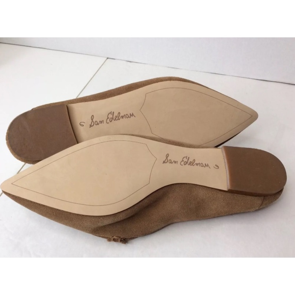 Sam Edelman Robbie Tan Suede Flats Loafers Shoes 6 - Picture 5 of 8